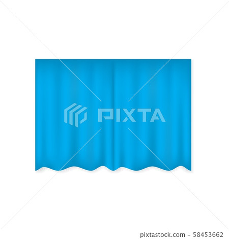 Red blue vector realistic close curtain for Red blue vector realistic close curtain for 58453662