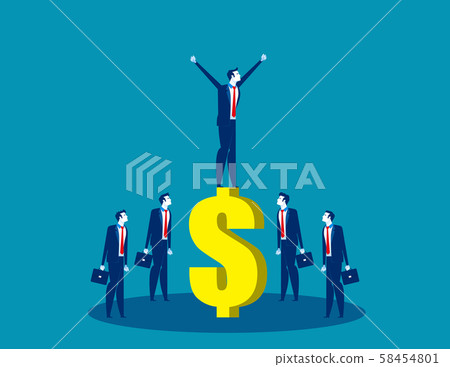 Business person of team on the top. Concept Business person of team on the top. Concept 58454801