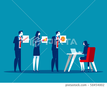Business person the competition for presentation. Business person the competition for presentation. 58454802