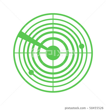 Radar icons. Sonar sound  58455526