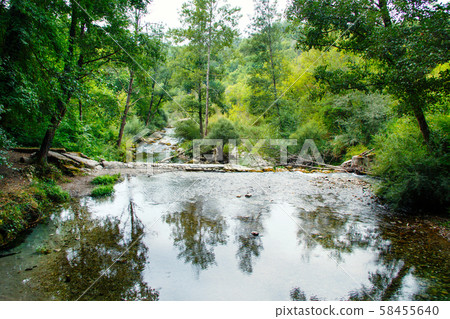 Sammaro River near Roscigno in Campania, italy 58455640