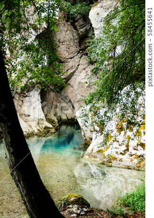 Resurgence of Sammaro River near Roscigno in 58455641