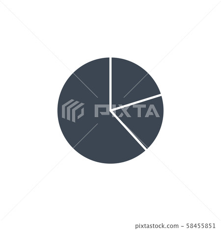 Pie Chart related vector glyph icon. - Stock Illustration [58455851 ...