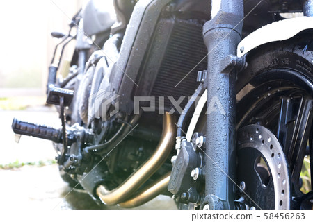 Car wash of motorcycle bike 58456263