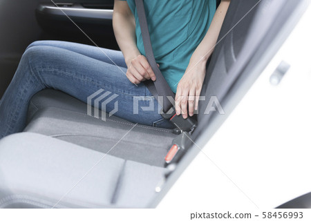 安全帶後座安全生命保護女人 58456993