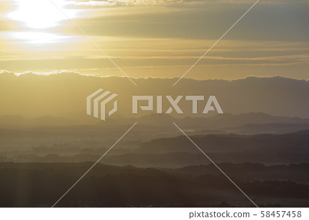 Sea of clouds at Mt. Takao 58457458