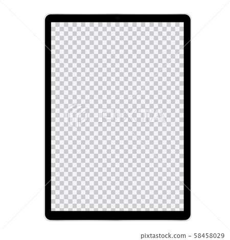 Illustration of tablet or mobile phone with blank Illustration of tablet or mobile phone with blank 58458029
