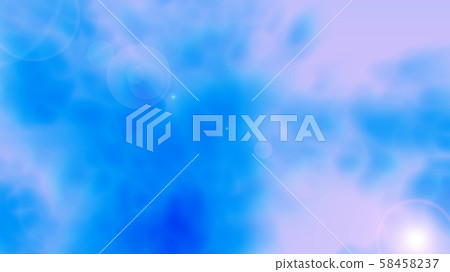 Abstract soft blue smoke like sky with clouds with lens flare effect, 3d render romantic background Abstract soft blue smoke like sky with clouds with lens flare effect, 3d render romantic background 58458237