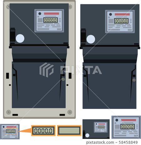 Stock Illustration: vector, vectors, smart meter 58458849