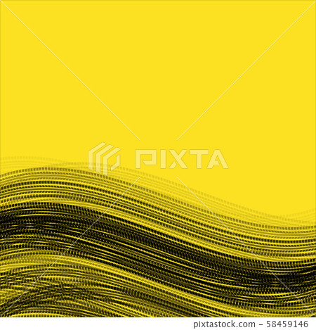 Yellow wave tire track background Yellow wave tire track background 58459146