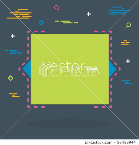 Abstract concept vector empty speech square...-插圖素材 [58459944] - PIXTA圖庫
