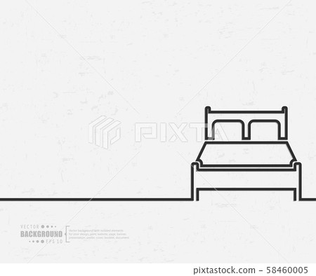 Single continuous one line art background illustration. 58460005