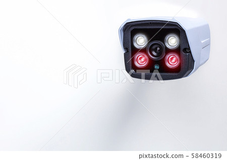 detail of cctv on white background detail of cctv on white background 58460319