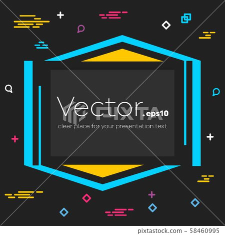 Abstract concept vector empty speech square... - Stock Illustration ...