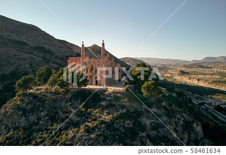 Aerial of Sanctuary of Santa Maria Magdalena Aerial of Sanctuary of Santa Maria Magdalena 58461634