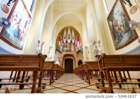 Inside of Sanctuary of Santa Maria Magdalena Inside of Sanctuary of Santa Maria Magdalena 58461637