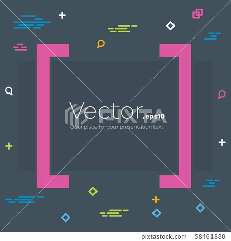 Abstract concept vector empty speech square... - Stock Illustration ...