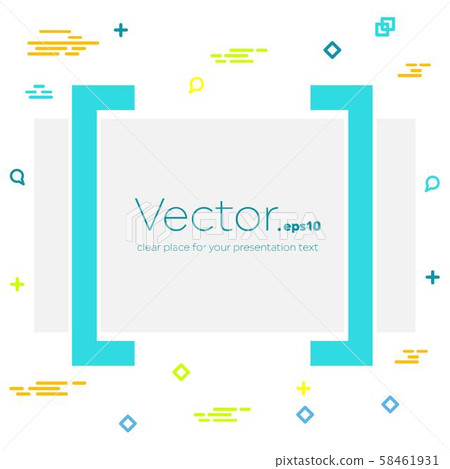 Abstract concept vector empty speech square... - Stock Illustration ...