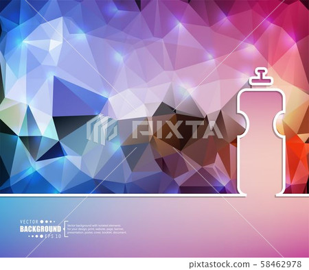 Continuous line image creative background for presentation. Continuous line image creative background for presentation. 58462978