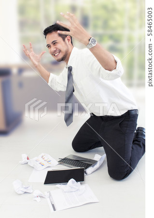 Portrait of working man 20-30 years.Yong Portrait of working man 20-30 years.Yong 58465003