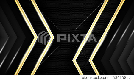 Dark abstract background vector with gold  58465862