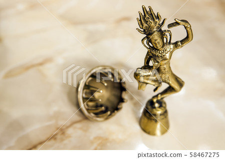 gold statue sharp marble background gold statue sharp marble background 58467275