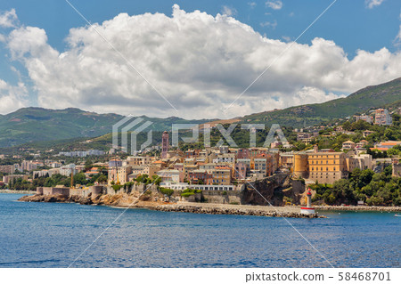 View of Bastia, Corsica island, France. 58468701