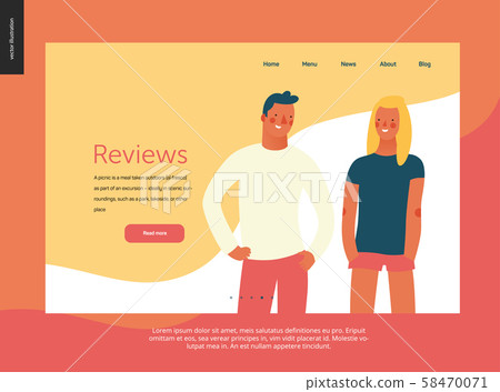 Bright people portraits - website template Bright people portraits - website template 58470071