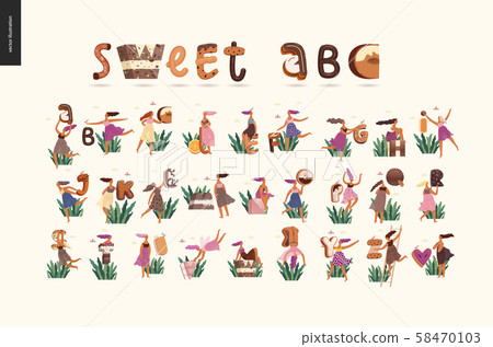 Dessert temptation font 58470103