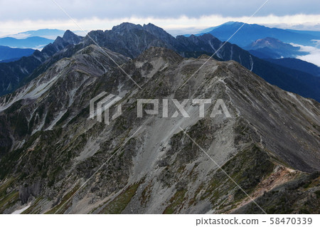 Northern Alps, view from the summit of Mt. Northern Alps, view from the summit of Mt. 58470339