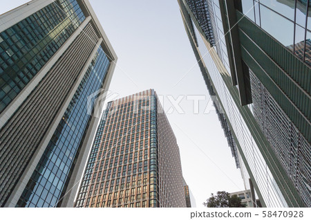 Cityscape of skyscrapers in Marunouchi, Chiyoda-ku, Tokyo 58470928