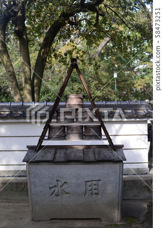 Water for fire prevention at Nishinomiya Shrine 58473251