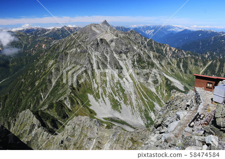 北阿爾卑斯山,從山頂的景色。 北阿爾卑斯山,從山頂的景色。 58474584