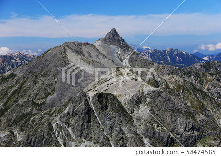 北阿爾卑斯山,從山頂的景色。 北阿爾卑斯山,從山頂的景色。 58474585