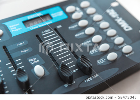 Photo of the analog audio mixer Photo of the analog audio mixer 58475043