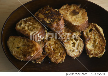 法式吐司蜂蜜蜂蜜早餐麵包食品美味雞蛋 58475591