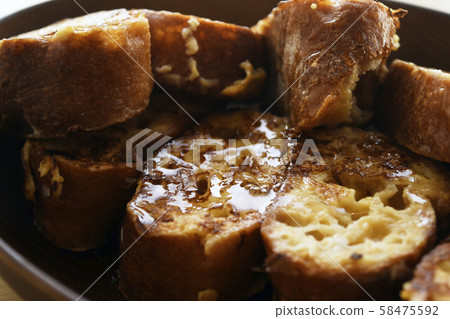 法式吐司蜂蜜蜂蜜早餐麵包食品美味雞蛋 58475592