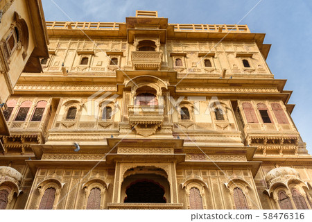 Patwon ki Haveli palace in Jaisalmer. india 58476316
