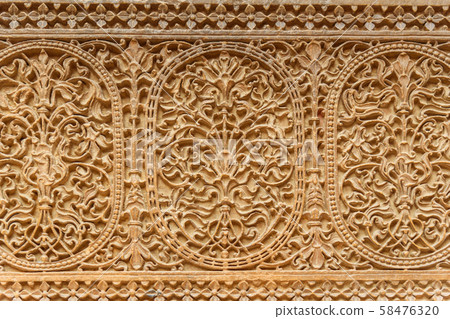 Detail of Patwon ki Haveli palace in Jaisalmer. 58476320