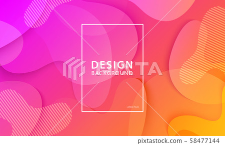 Fluid shape banner design background. Liquid 58477144