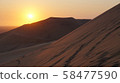 Sunset in the Namib desert 58477590
