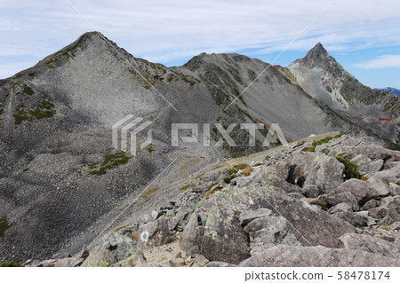 Landscape from the Northern Alps Kusuho Mountain Range Nakadake Minamidake Longitudinal Trail overlooking Mt. Landscape from the Northern Alps Kusuho Mountain Range Nakadake Minamidake Longitudinal Trail overlooking Mt. 58478174