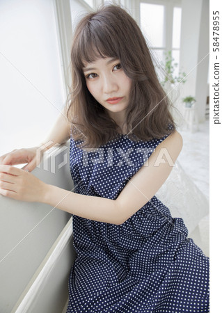 Yufuwa中等髮型日本髮型 58478955