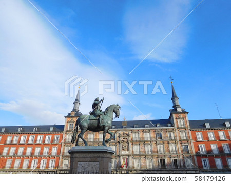 西班牙，馬德里，馬約爾廣場市長，費利佩三世 58479426