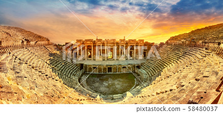 Amphitheater in ancient city of the Hierapolis 58480037