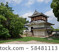 Okayama castle moon view oar 58481113