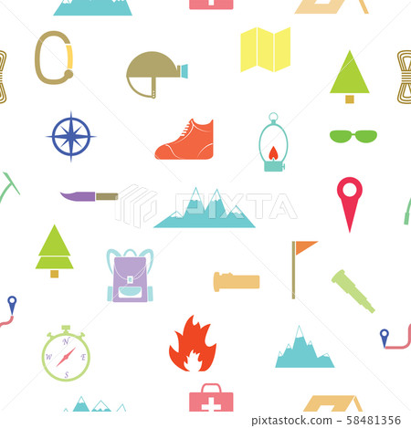 climbing seamless pattern background icon. - Stock Illustration ...