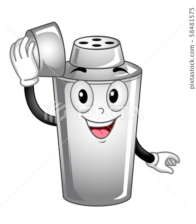 Mascot Cocktail Shaker Illustration Mascot Cocktail Shaker Illustration 58481575