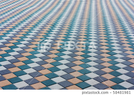 Mosaic of color stylish modern paving stones. Mosaic of color stylish modern paving stones. 58481981