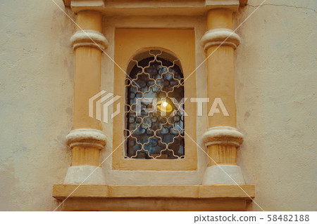 window in the old building 58482188